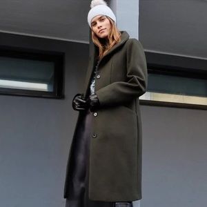 Aritzia Cocoon Handcrafted Wool Cashmere Coat XS